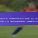 Αποτελέσματα Υγείας και Ασφάλειας από τα Φεστιβάλ Grassroots της FIFA 2025: Πρωτόκολλα, Ανάδραση Συμμετεχόντων, Βελτιώσεις