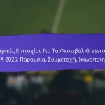 Ανάλυση Μετά την Εκδήλωση των Φεστιβάλ Grassroots της FIFA 2025: Μαθήματα που Έχουν Αντληθεί, Τομείς προς Βελτίωση, Μελλοντικός Σχεδιασμός