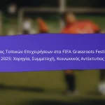 Επιρροή Τοπικών Εκδηλώσεων στα Φεστιβάλ Grassroots της FIFA 2025: Ενσωμάτωση, Συμμετοχή, Αποτελέσματα